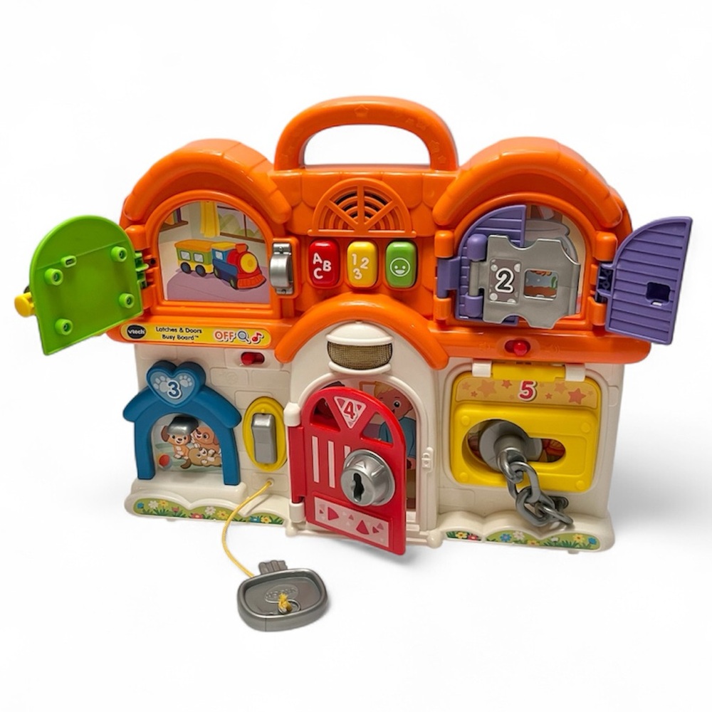 VTech Interactive Latches & Doors Busy Board Early Learning Development 12M+